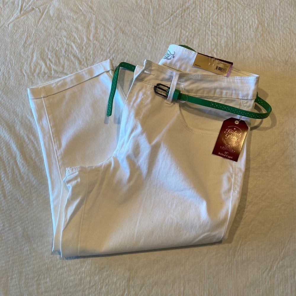 FADED GLORY CAPRI SIZE 16 NWT